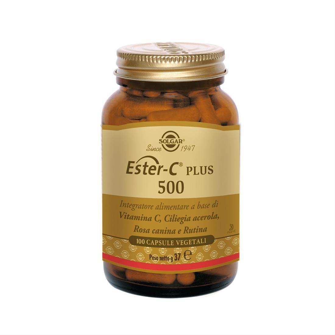 Solgar Ester-C Plus 500 Integratore Alimentare 100 Capsule