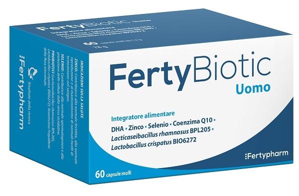 Fertybiotic Uomo Integratore per FertilitĆ Maschile 60 Capsule