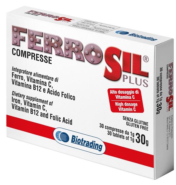 Ferrosil Plus 30 Compresse Integratore di Ferro e Vitamine