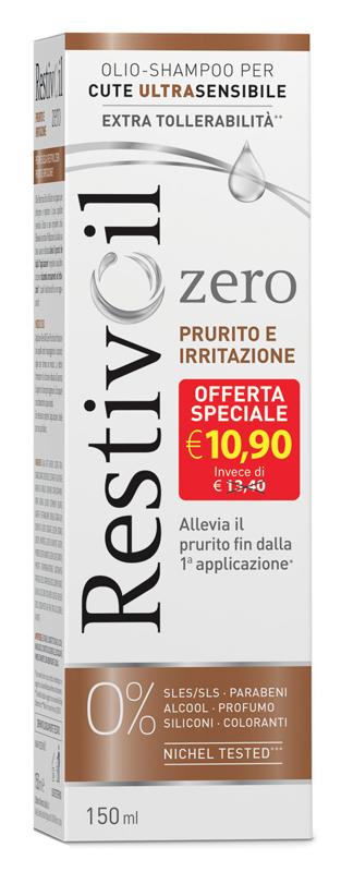 Restivoil Zero Prurito e Irritazione Shampoo per Cute Ultra-Sensibile 150 ml