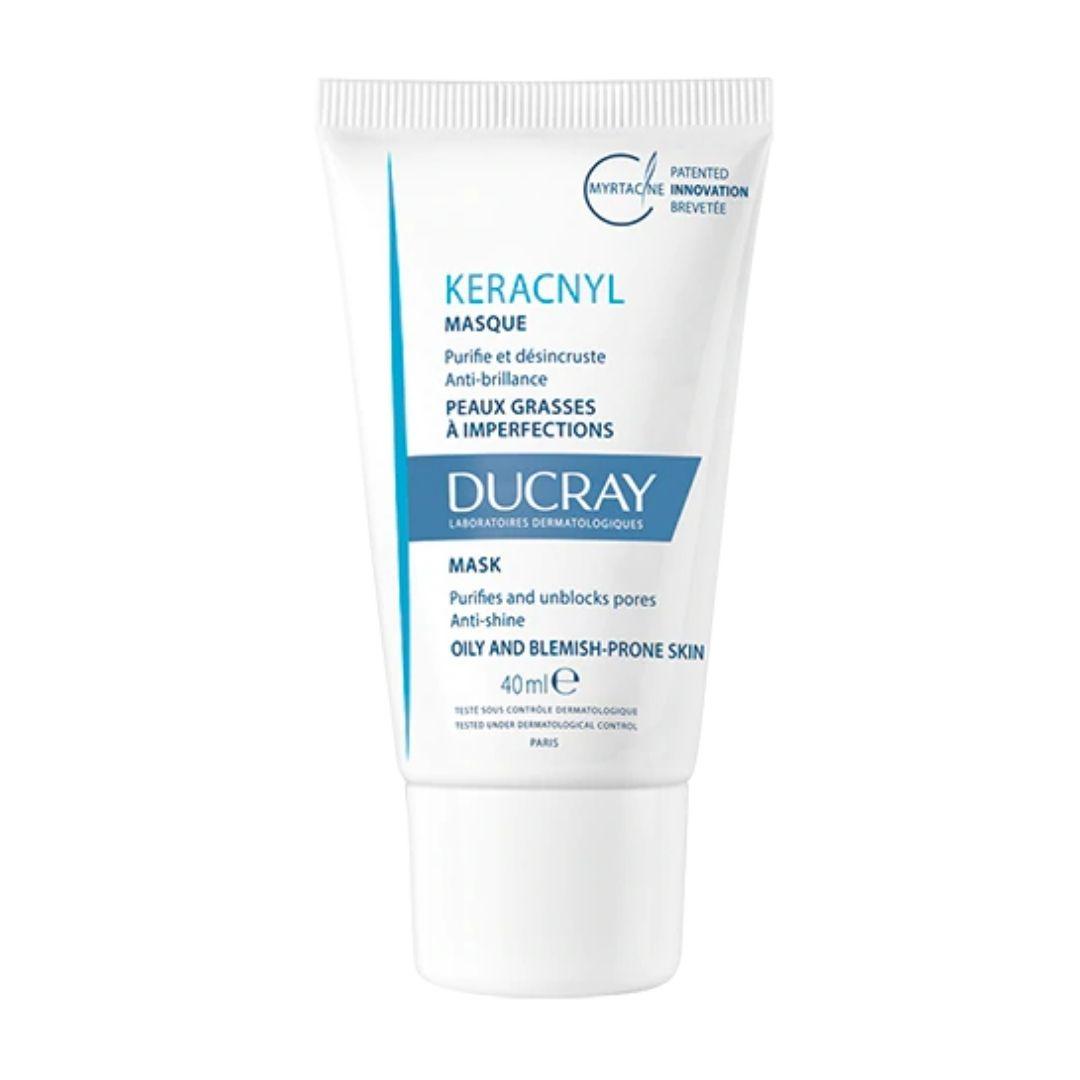 Ducray Keracnyl Maschera Viso Purificante Tripla Azione per Pelle Grassa 40 ml