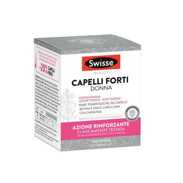 Swisse Capelli Forti Donna Integratore con Collagene e Vitamine 30 Compresse