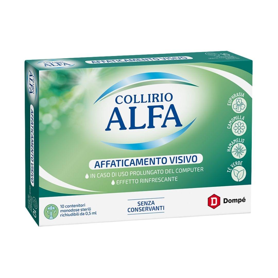 Collirio Alfa Affaticamento Visivo Rinfrescante Lenitivo 10 contenitori monodose