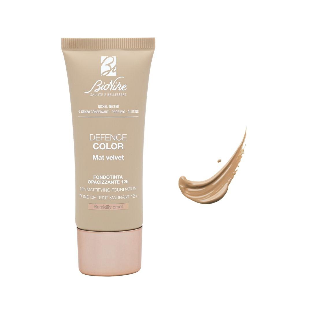 Bionike Defence Color Mat Velvet Fondotinta Opacizzante 12h 404 Beige 30 ml