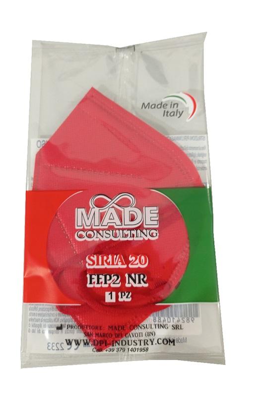 Siria 20 Semimascherine FFP2 Rosse con Certificazione