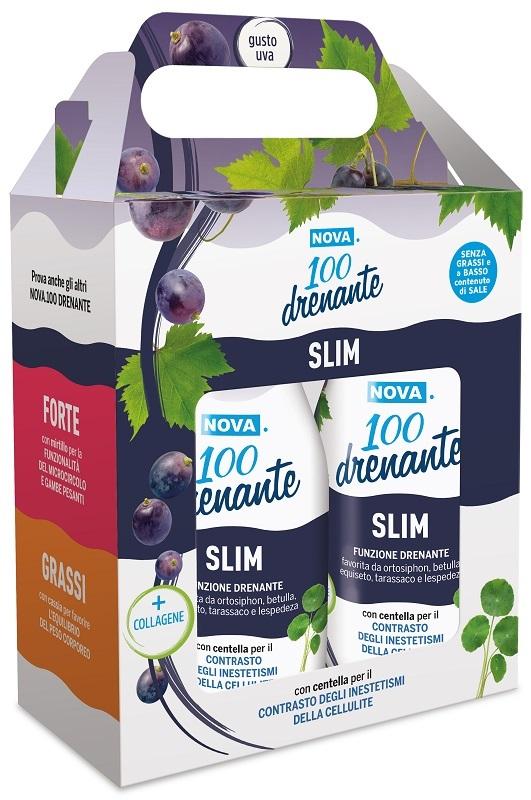 Nova 100 Drenante Slim Bipack Integratore Per La Riduzione Dei Liquidi 2x300 ml