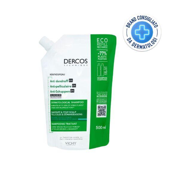 Vichy Dercos Eco Ricarica di Shampoo Antiforfora 500 ml