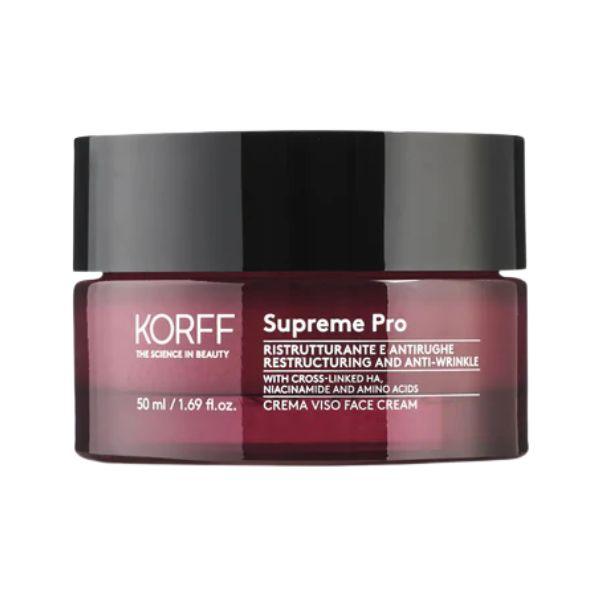 Korff Supreme Pro Crema Viso Ristrutturante Antiage Rimpolpante Levigante 50 ml
