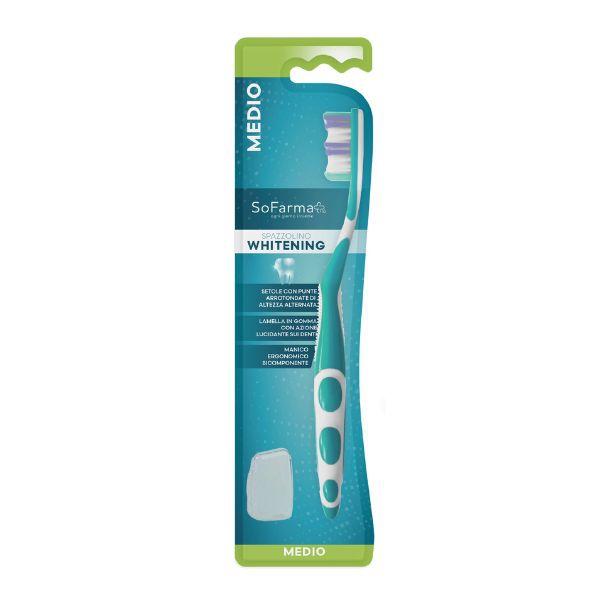 Sofarmapiu' Spazzolino Whitening Setole Medie