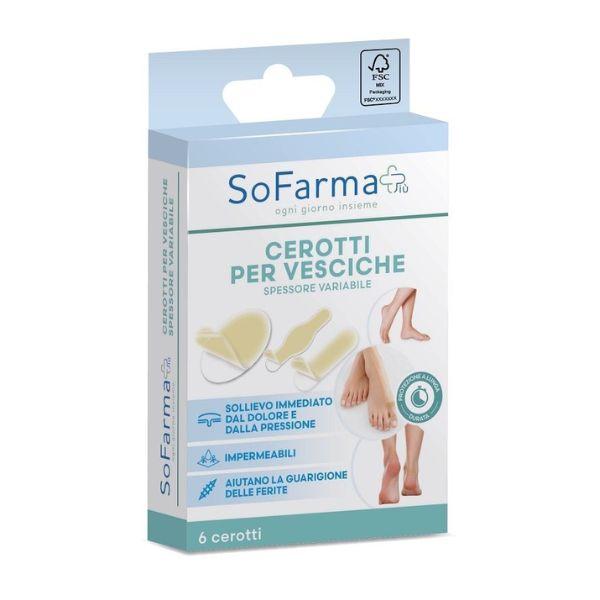 Sofarmapiu' Cerotti per Vesciche Spessore Variabile 6 Cerotti