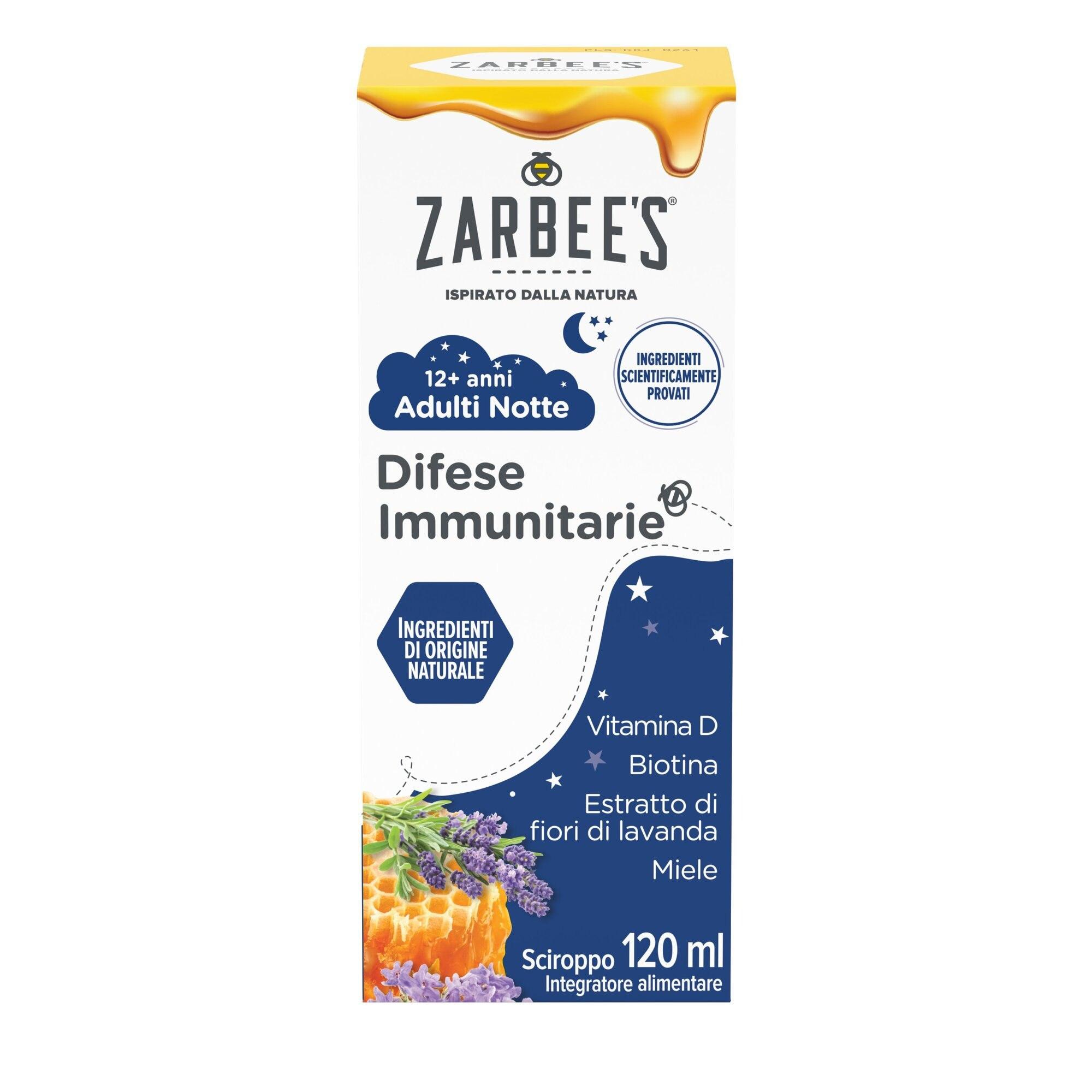 Zarbee's Sciroppo Difese Immunitarie Adulti Notte 120 ml