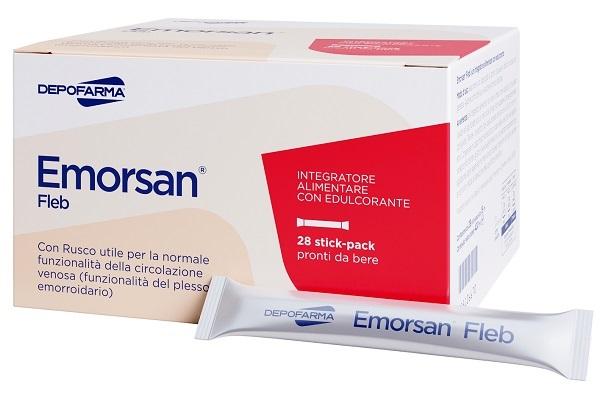 Emorsan Fleb 28 Stick Pack per Circolazione 15ml
