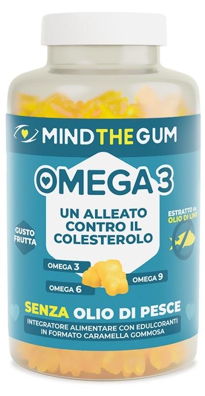 Mind The Gum Omega 3 Integratore con Omega 3 60 Pastiglie