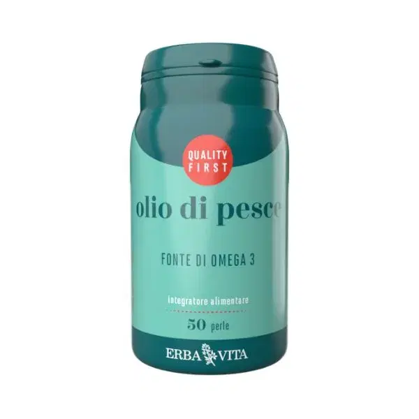 Erba Vita Olio di Pesce Integratore Omega3 EPA e DHA 50 Perle