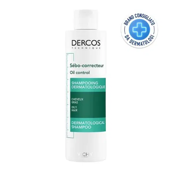 Vichy Dercos Sebo Regolatore Shampoo Trattante per Capelli Grassi 200 ml