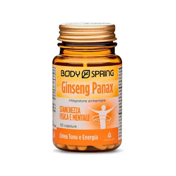 Body Spring Ginseng Panax Integratore per la Stanchezza 50 Capsule