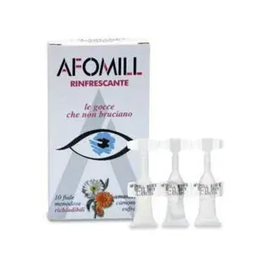 Linea Salute degli Occhi Afomill Collirio Rinfrescante 10 Flaconcini