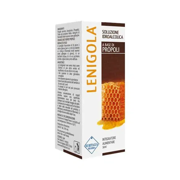 Propoli Idralcolica Depurata Integratore Per il Mal Di Gola 30 Ml