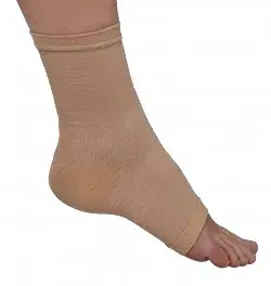 Gibaud Cavigliera Calzino per Distorsioni Cotone Camel Taglia 3