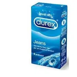 Durex Settebello Jeans Profilattici Vestiblità Regular 6 Pezzi