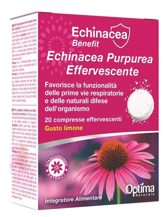 Optima Echinacea Purpurea Effervescente Integratore Benessere Vie Respiratorie 2