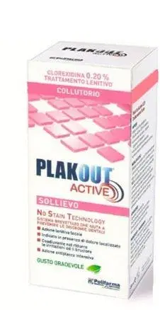 Polifarma Linea Igiene Dentale Plakout Active Sollievo 0,20 Collutorio 200 ml