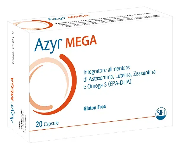 Azyr Mega Integratore Alimentare per il Benessere degli Occhi 20 Capsule