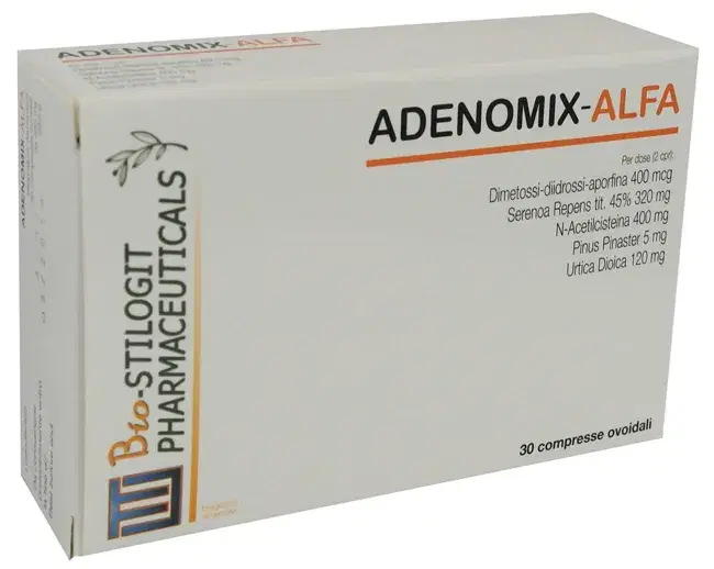 Bio Stilogit Pharmaceutic. Adenomix Alfa 30 Compresse