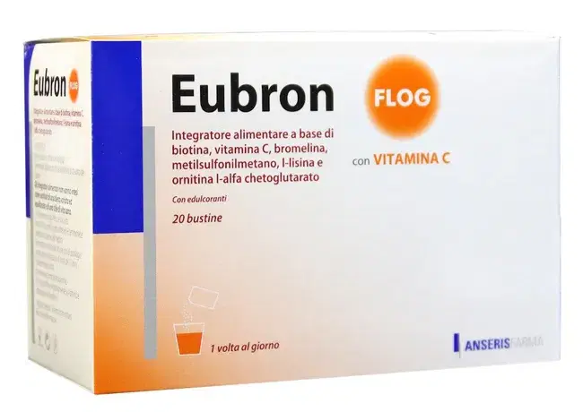Eubron Flog con Vitamina C Integratore Alimentare 20 Bustine 3,5 G