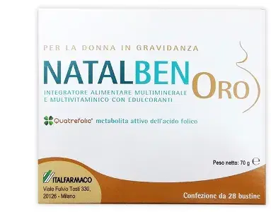 Natalben Oro Integratore Multivitaminico per la Donna In Gravidanza 28 Buste