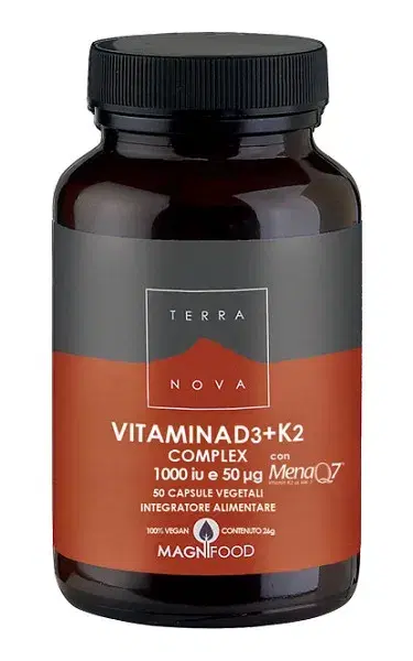 Terranova Vitamina D3 + K2 Complex 50 Capsule