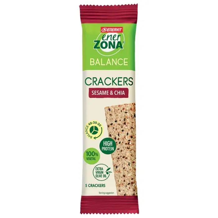 Enerzona Crackers Sesame & Chia 40-30-30 Monodose 25 G
