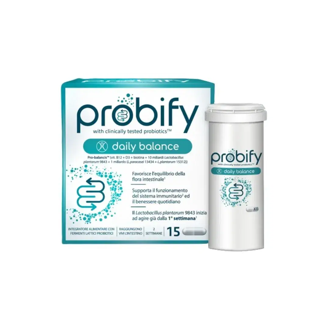 Probify Daily Balance Integratore Equilibrio della Flora Intestinale 15 Capsule