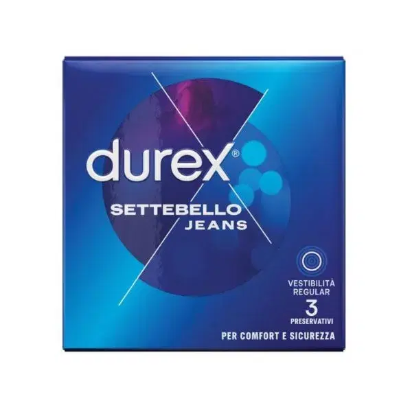 Durex Settebello Jeans Profilattico Vestibilità Regular 3 Pezzi
