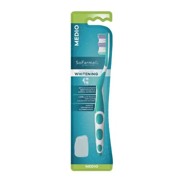 Sofarmapiu' Spazzolino Whitening Setole Medie