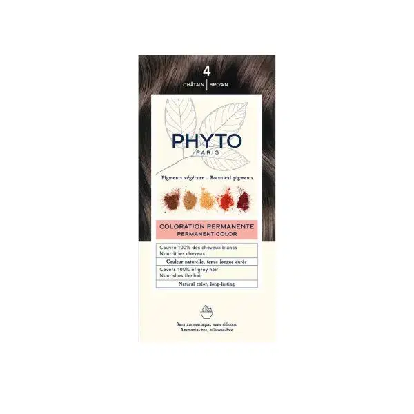 Phyto PhytoColor Kit Colorazione Permanente Intensa Naturale Senza Ammoniaca N.4 Castano