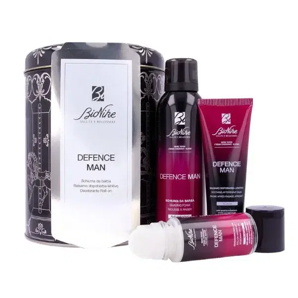 Bionike Defence Man Kit Natale Schiuma da Barba + Balsamo + Deodorante
