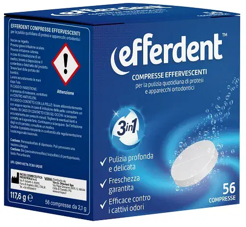 Incos Cosmetica Industriale Sr Efferdent Effervescenti 56cpr