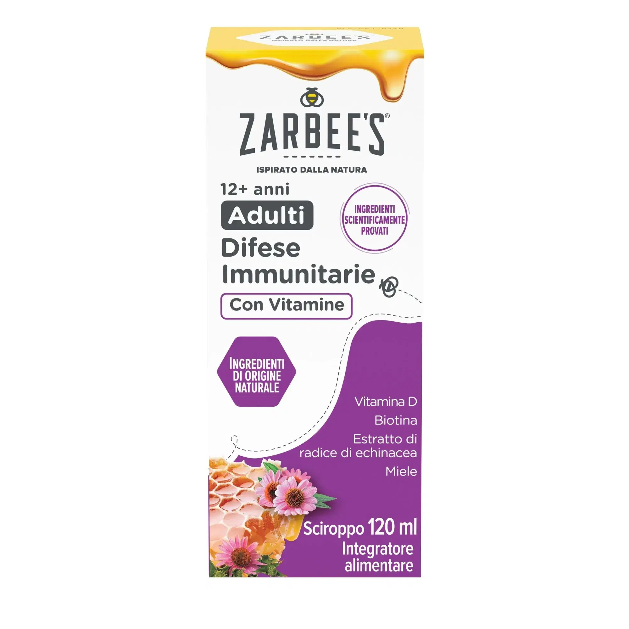 Zarbee's Sciroppo Adulti Difese Immunitarie Con Vitamine 120 ml